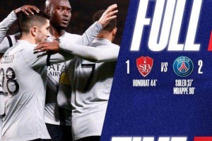 【法甲】梅西助攻姆巴佩绝杀！巴黎2比1布雷斯特