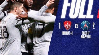 【法甲】梅西助攻姆巴佩绝杀！巴黎2比1布雷斯特