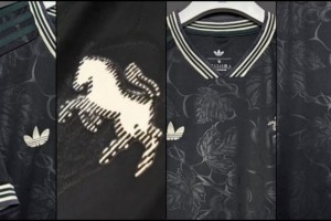 尤文新赛季第三球衣曝光：极光黑+葡萄藤叶花纹+斑马队徽